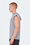 Ondina in Men's Sleeveless Gray T-Shirt - 3