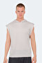 Ondina in Men's Sleeveless Beige T-Shirt