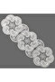 Placemat Special Embroidery Design Runner Nehir Table and Presentation Set Dowry Holder Cream