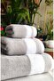(3-Piece Luxury Bathroom Set) Gift, Dowry, Special Production Two-Tone Bathroom, Head and Hand Towel Set - 3