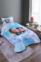 Blue Child and Anna Patterned Single Pique Set and Bedspread - 2