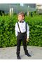 Boy's Black Children's Salopet Set - 3