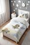 Striped Pilot Animals Patterned Single Baby Kids Bedding Set - 3