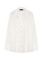 Buttoned Basic Shirt Ecru - 2