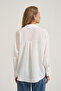 Buttoned Basic Shirt Ecru - 5