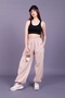 Women's Parachute Loose Trousers with Cargo Pockets
