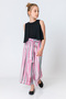 Girl's Colorful Striped Wide Leg Trousers - 2