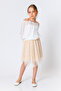 Girl's Asymmetrical Tulle Skirt - 3