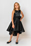 Girl's Crew Neck Sleeveless Back Zipper Evening Dress - 5