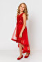 Girl's Sequined Sleeveless Zippered Evening Dress - 2