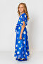 Girl's Bat Sleeve Polka Dot Dress - 3
