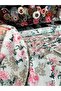 Flam Linen Fabric 100% Cotton Flower Pattern Double Top - 3