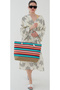 Women's Sea Beach Bag Multicolor Zipper Soft Handle New Season - 7