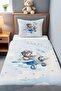Cute Teddy Bear Pilot Patterned Pique Set (160x230cm) - 2