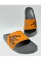 Comfortable and Lightweight Orange Men's Slippers Suitable for Home and Street Use, Size 40-45
