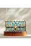 Ethnic Woven Fabric Chain Strap Cross Model Women's Bag/Wallet - 5