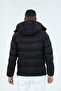 Men's Short Detachable Hooded Padded Wind Resistant Water Repellent Puffer Jacket 9688 - 3