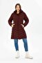 Women's Long Removable Hooded Padded Water Repellent Puffer Jacket 8642 - 7