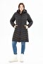 Women's Long Removable Hooded Padded Water Repellent Puffer Jacket 8642 - 7