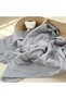 Wrinkled Muslin Ruffled Cover 100% Organic Cotton 100x100 Cm (Smoked) - 2