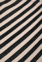 Women's Striped Handbag Cloth Canvas Fabric Black - 5