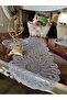 American Serving Plate and Runner Kitchen Set for 6 Persons Octopus Table Presentation Set Dowry Holder Gray - 4
