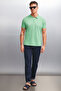 Marten Men's 100% Cotton Short Sleeve Regular Fit Green Polo Neck T-Shirt - 2