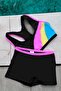 Black Color Girl Swimmer Bottom-top Suit Swimsuit - 2