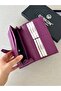 Genuine Leather Gentle Women's Purple Color Wallet - 3