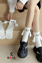Women's and Men's White Magnetic Hand-Hold Socks (1 PC) - 4