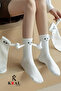 Women's and Men's White Magnetic Hand-Hold Socks (1 PC) - 3