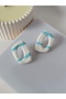 Mint Soft Colored Steel Earring Findings Basic Fixed Polymer Clay Earring Handmade Design - 5
