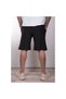 Pantaloni scurți negri cu imprimeu basic - 3