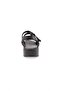 Black Genuine Leather Women's Sandals - Velcro, Model 183244 - 4