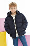 Boy's Hood Detailed Coat - 6