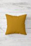 Yellow Poppy and Flat Throw Pillow Set with Hidden Zipper, Sofa Cushion Cover Set (4 Pieces) - 3