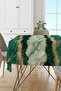 Stain Resistant Thai Feather Velvet Washable Stain Resistant Fabric Marble Patterned Tablecloth Mso251