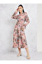 Floral Print A-Line Midi Dress