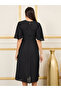 Embroidered Keyhole Neck A-Line Midi Dress - 4