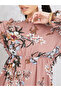 Floral Print A-Line Midi Dress - 3