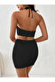 Women's Mini Erer Crop Knitwear Set - Sleeveless - 3