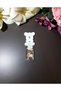 Epoxy Gold Leaf Real Dried Flower Bear Figure Bookmark - 3