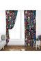 Heryöne Patchwork Patterned Background Curtain (Single Wing Pricing) - 2