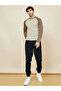 Dark Wash Denim Jogger with Drawstring Waist