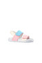 Krixi Lightweight Girls White/Pink Sandals - 2
