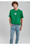Printed Green T-Shirt Loose Fit / Loose Relaxed Fit0612153-71696