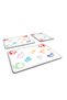 Glass Cutting Board - Glass Cutting Tray | Set of 3 | Colored Board | White Background | - 2
