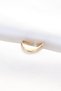 Gold Colored Adjustable Ring - Flat