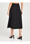 High Waist A-Line Midi Skirt - 4