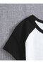 Women's Basic Crew Neck Two-Color Crop T-Shirt - 3